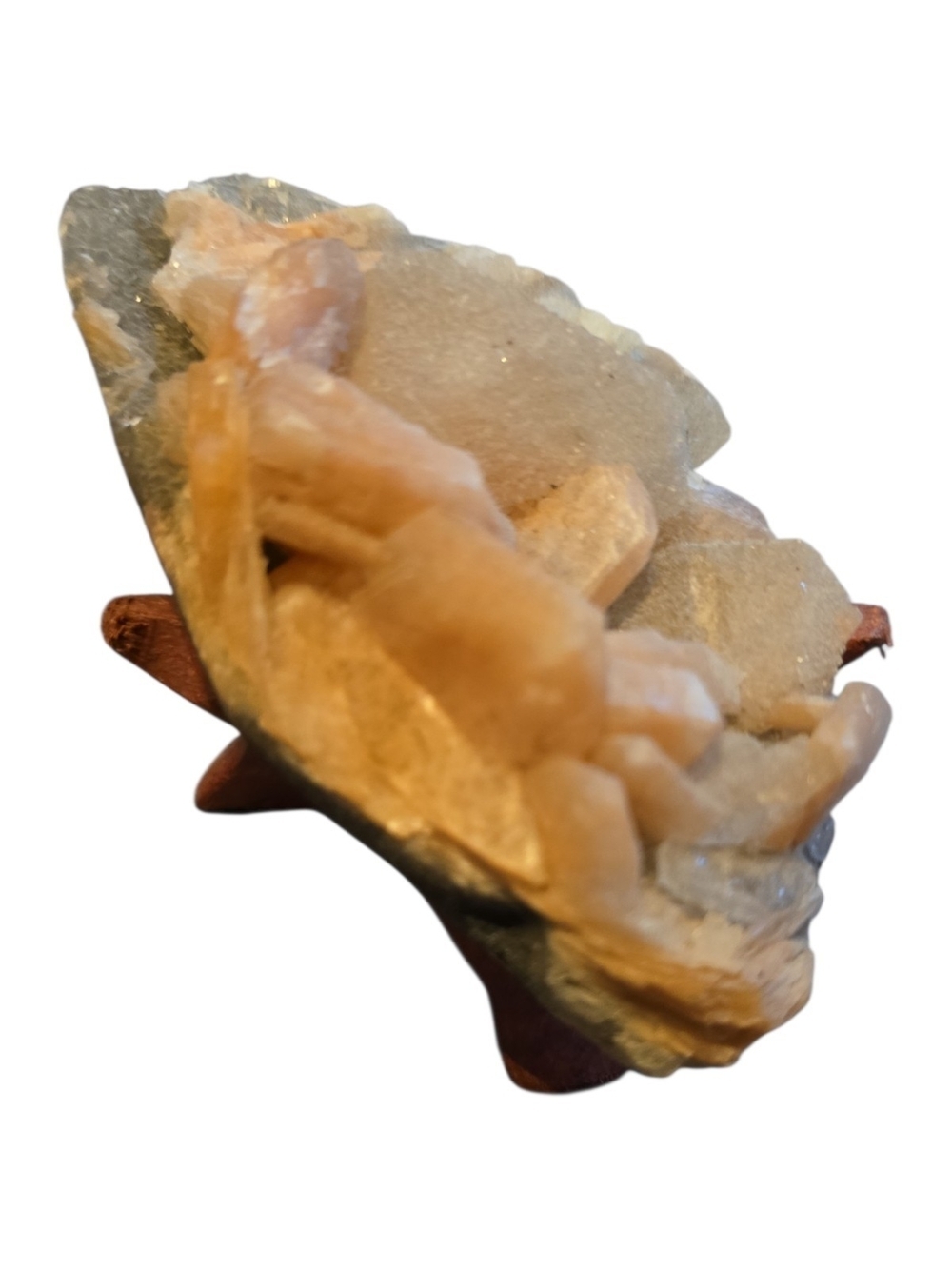 Peach Stilbite Mineral Cluster – Raw Natural Crystal Specimen - Picture 2 of 6